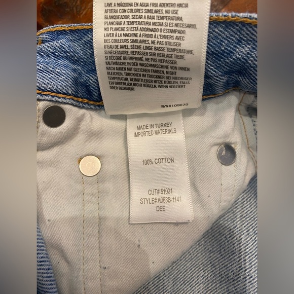 Agolde Dee Jean Shorts Size 23 - Picture 14 of 16